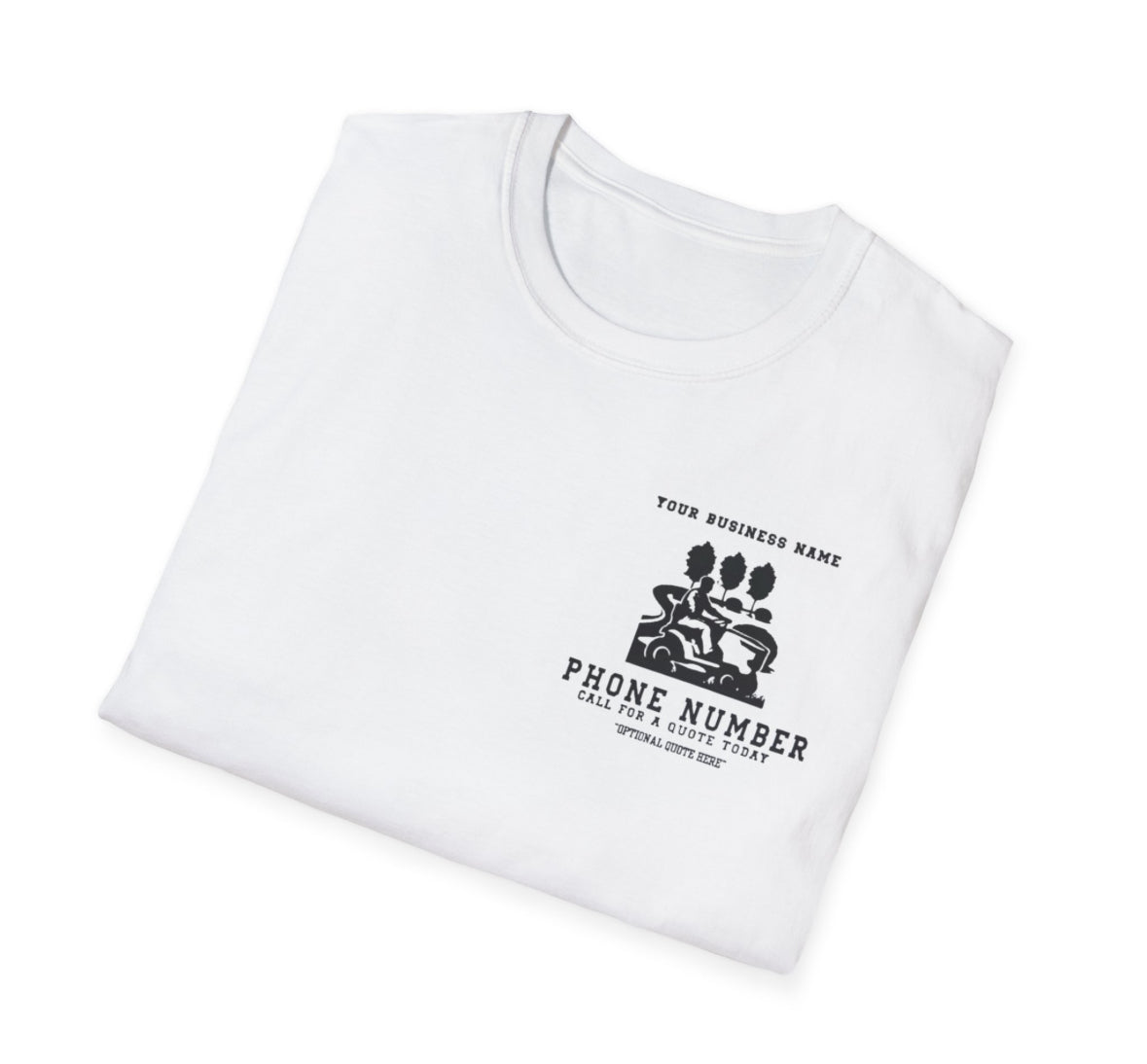 Landscaping Custom Business T-shirt Front Design Only