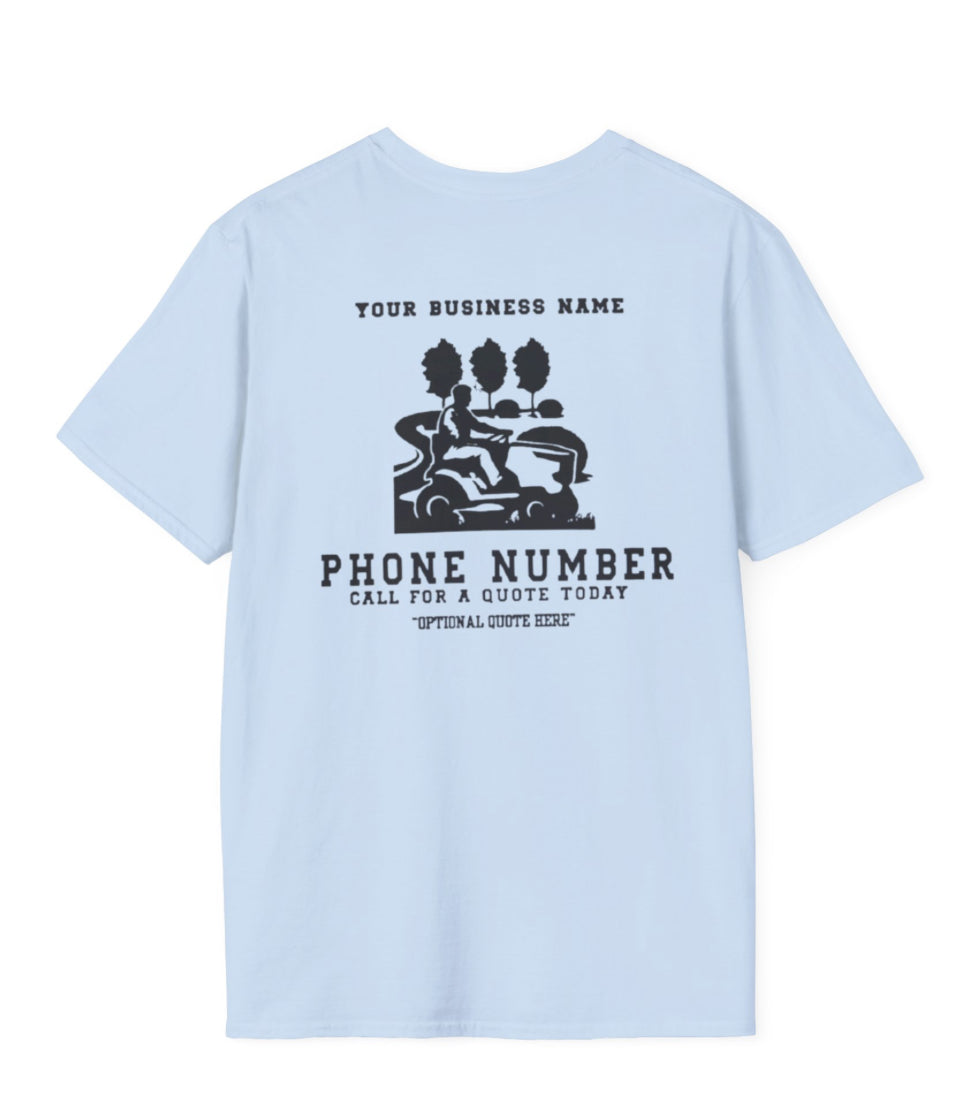 Landscaping Custom Business T-shirt Front and Back Design