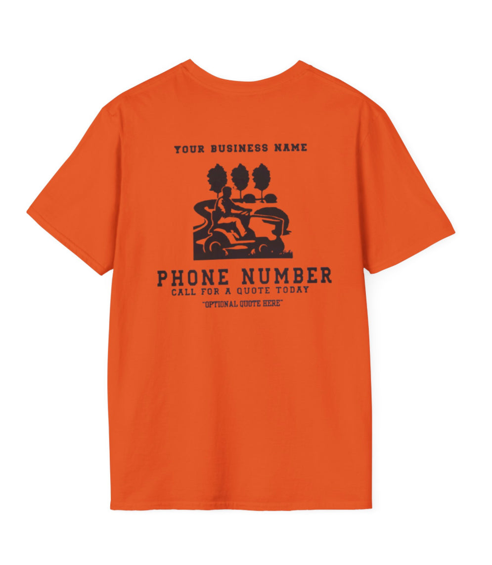 Landscaping Custom Business T-shirt Front and Back Design